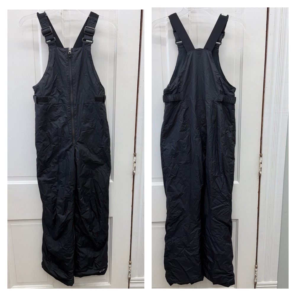 Columbia Snowslope II Youth Large Black Insulated Snow Bibs Outgrown Ski Pants